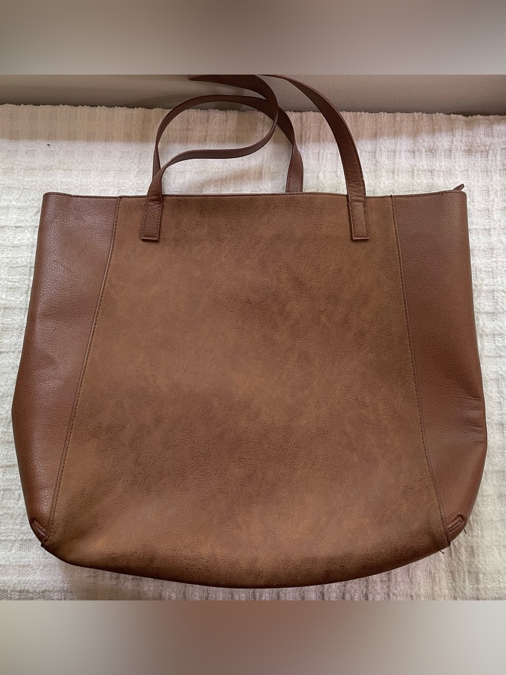 American Eagle Outfitters Brown Faux Leather Tote